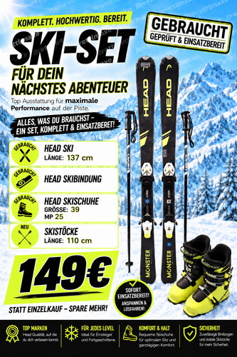 Head kinder ski set 140 - head,